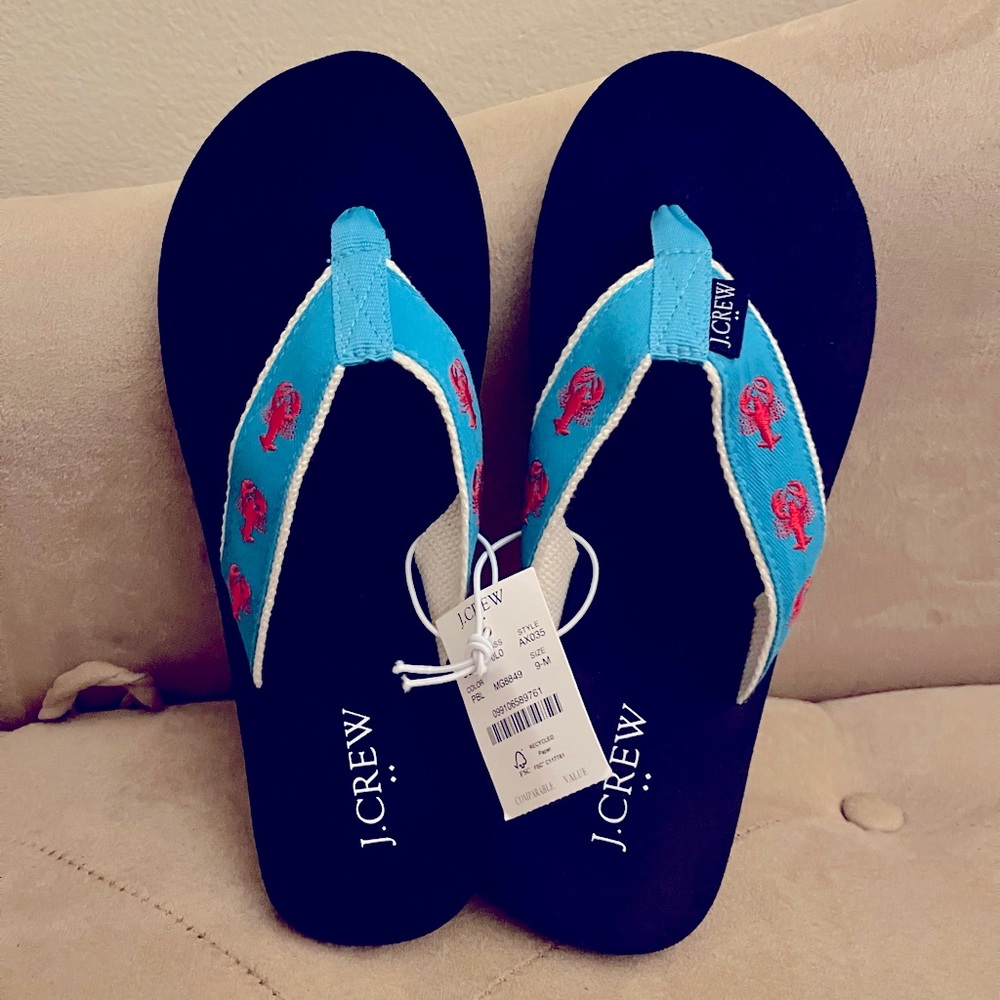 NWT J Crew flip flops 🦞